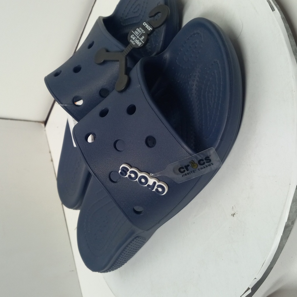 Crocs Classic Sandals Slides Blue  Mens Sz 10 Womens Sz 12